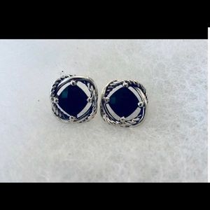 David Yurman 7 MM Black onyx earrings